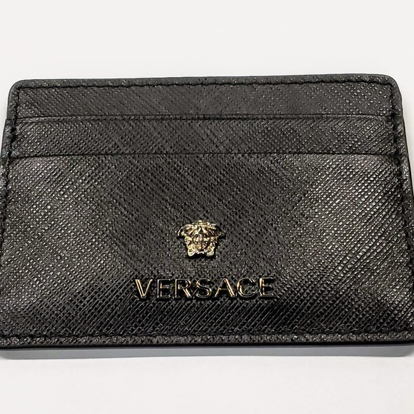 Versace Other - Versace Saffiano Slim Leather Credit Card Wallet Versace Other - Versace Saffiano Slim Leather Credit Card Wallet